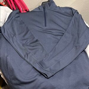 Navy Blue Quarter-Zip Pullover
